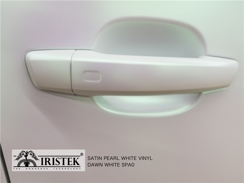 IRISTEK-Best Iristek Satin Pearl White Vinyl Dawn White 3m Vinyl Vehicle Wrap-9