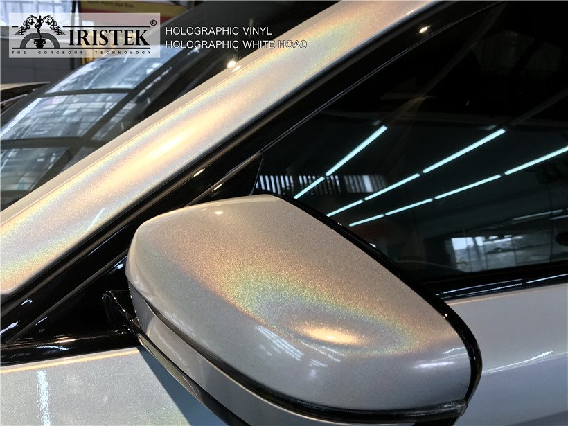 IRISTEK-Iristek Holographic Vinyl White - Iristek Car Wrap Vinyl-11