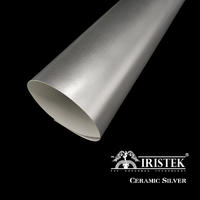 IRISTEK Satin Chrome Vinyl Ceramic Silver