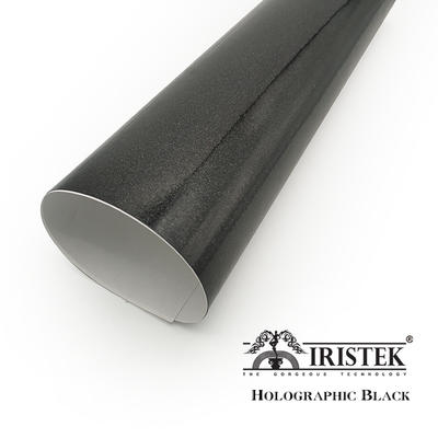 IRISTEK Black Holographic Car Wrap Vinyl
