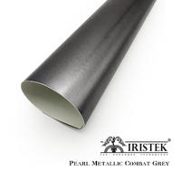 IRISTEK Satin Metallic Pearl Combat Grey Vinyl