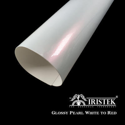 IRISTEK Pearlescent Car Wrap Vinyl Glossy Pearl White To Red