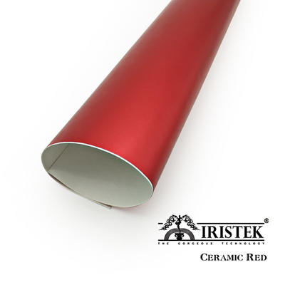 IRISTEK Satin Chrome Vinyl Ceramic Red